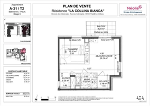 t2 à la vente -   68120  PFASTATT, surface 54 m2 vente t2 - UBI464363555